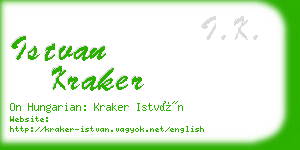 istvan kraker business card